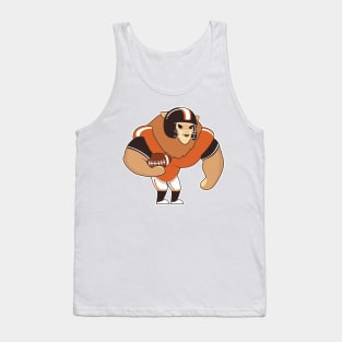 Lion as Football player with Football Tank Top